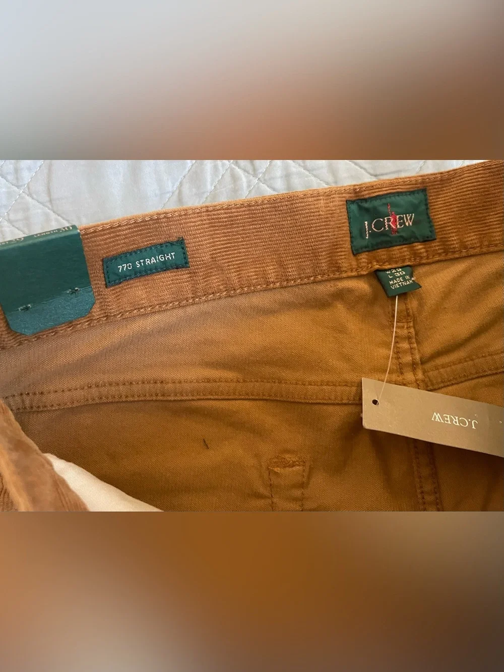 J. CREW 770M Straight-fit five-pocket pant in stretch corduroy Size 29 NWT CM716